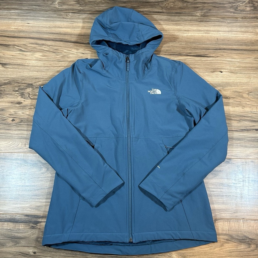 The North Face Shelbe Raschel Hoodie Womens MD |Blue| Hooded Windwall Jacket